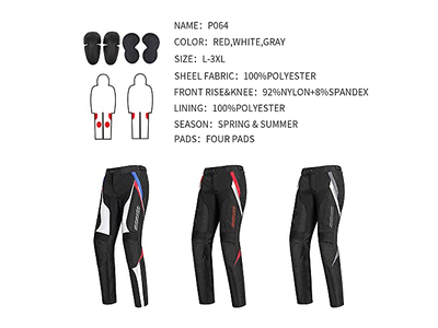 All Season Motorcycle Pants Men Street Cycling