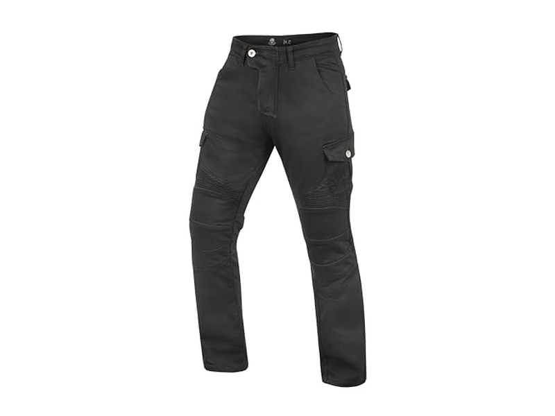 Black Denim Motorcycle Jeans