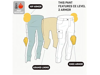 Black Denim Motorcycle Jeans