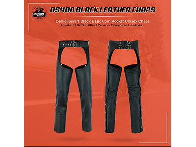 Daniel Smart Motorcycle Leather Chaps All Season