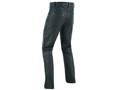 Dream Apparel Mens Motorcycle Black Leather Pants Jeans
