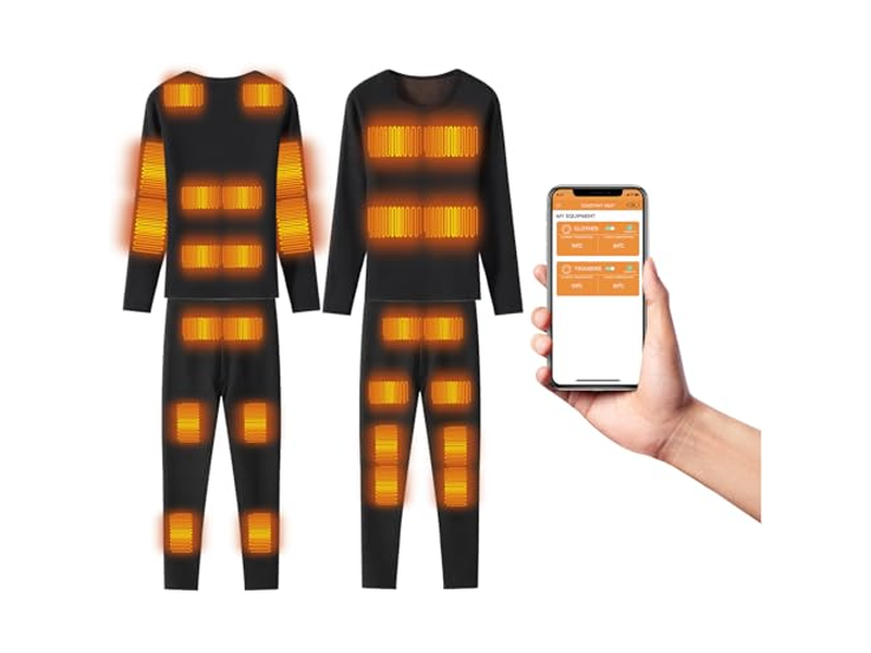 Heated Thermals Underwear Set for Men Women 28
