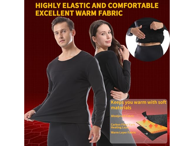 Heated Thermals Underwear Set for Men Women 28