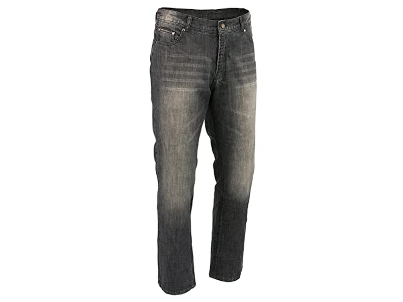 Leather Men's Black Armored Motorcycle Riding Denim Jeans