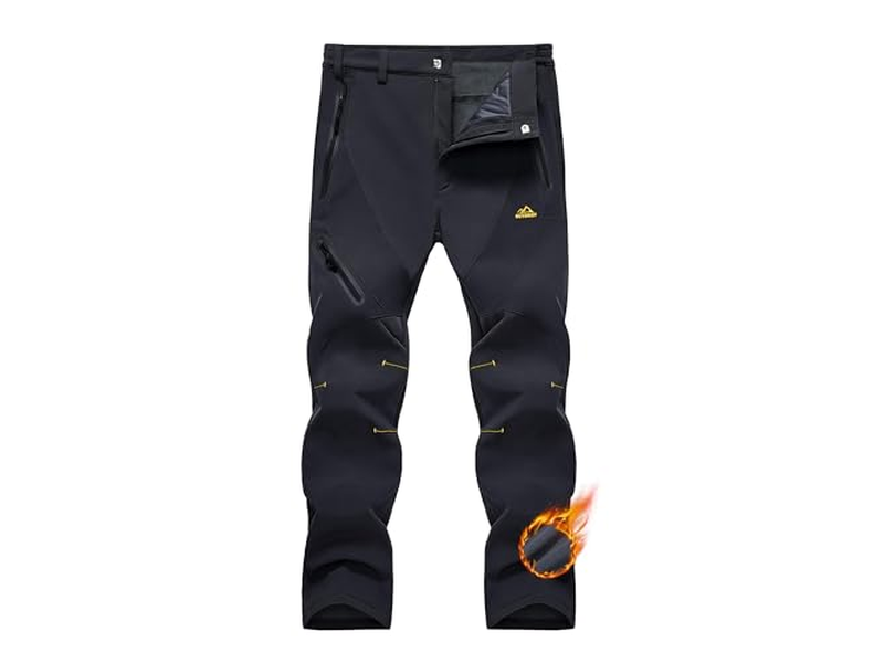 Men's Winter Pants Snow Pants Fleece Lined Water