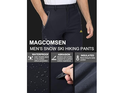 Men's Winter Pants Snow Pants Fleece Lined Water