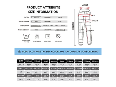 Men's Winter Warm Loose Utility Down Pants