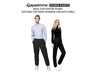 Men's Winter Warm Loose Utility Down Pants