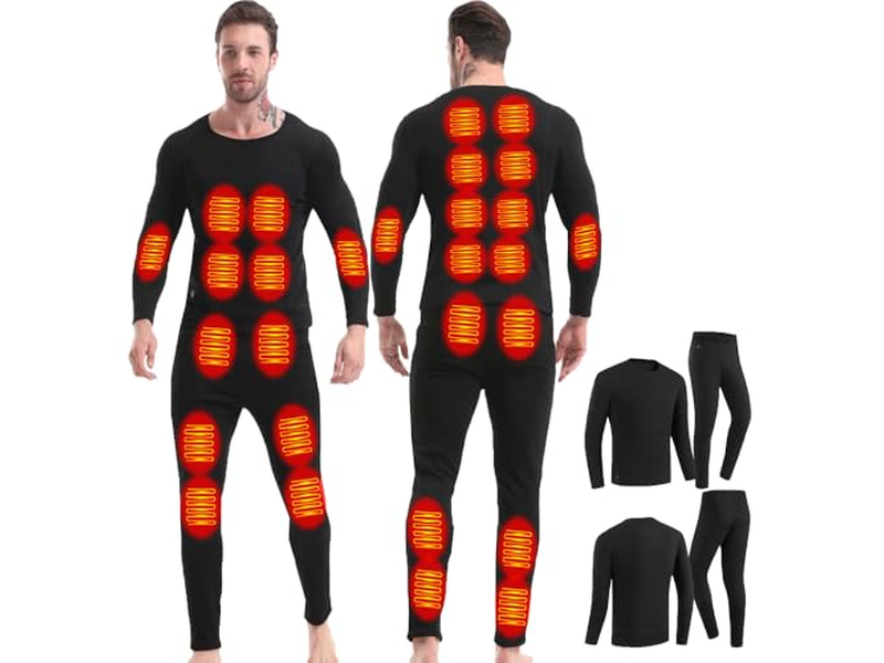 Men Women Heated Thermal Underwear Set