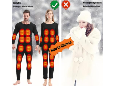 Men Women Heated Thermal Underwear Set