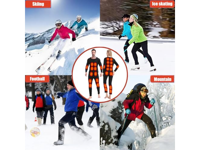 Men Women Heated Thermal Underwear Set