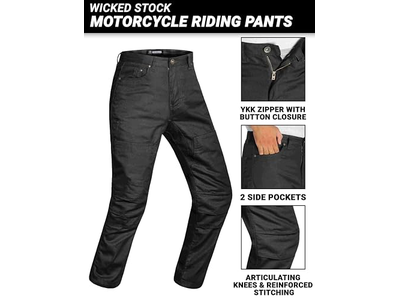 Mens Motorcycle Pants-Black Motorcycle Pants