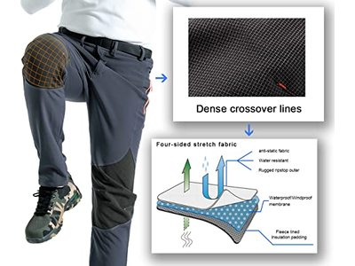 Mens Snow Ski Waterproof Softshell Snowboard Pants 