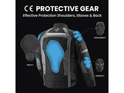 Motorcycle Jacket with CE Armor for Men Enduro Touring 