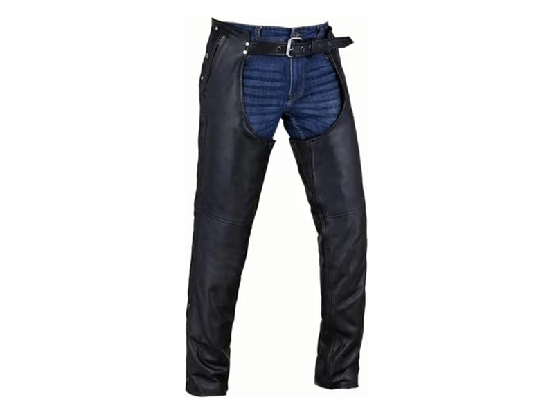 Motorcycle Leather Chaps for Men