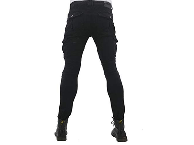 Motorcycle Riding Jeans with 4 X Knee Hip Armor Pads