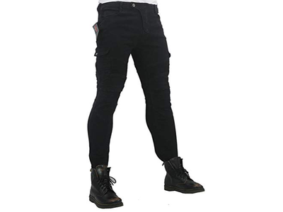 Motorcycle Riding Jeans with 4 X Knee Hip Armor Pads