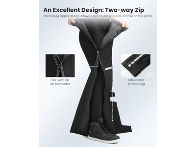 Winter Detachable Motorcycle Riding Pants for Men