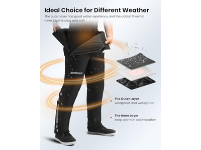 Winter Detachable Motorcycle Riding Pants for Men