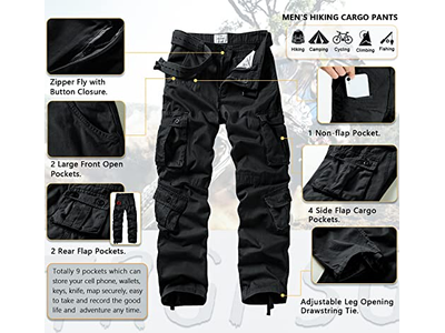 Cargo Pants for Men Cotton Camo Casual Pants