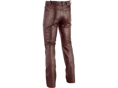 Genuine Cowhide Biker Bomber Cowboy Leather Pants