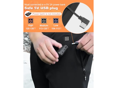 Heated Pants for Men Women, 8 Heated Zones