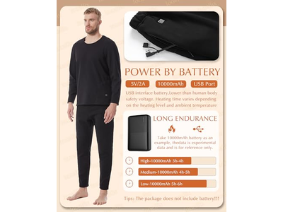 Heated Underwear Pants for Men