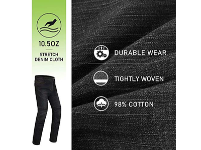 IDirt Bike Pants for Men CE Armored Motocross Riding Gear Jeans