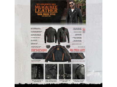 Leather Men's Black Tall-Sizes