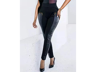 Leather Mid Waisted Tummy Control Motorcycle Leggings