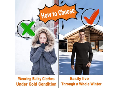 Men's Heated Thermal Underwear Set
