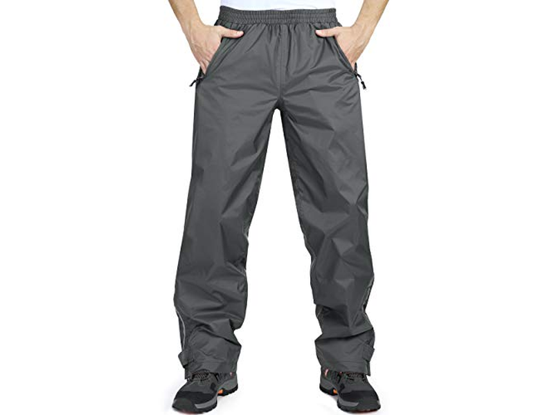 Men's Rain Pants, Waterproof Rain Over Pants