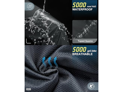 Men's Rain Pants, Waterproof Rain Over Pants