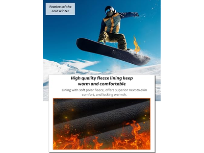 Men's Winter Pants 5 Zip Pockets Snow