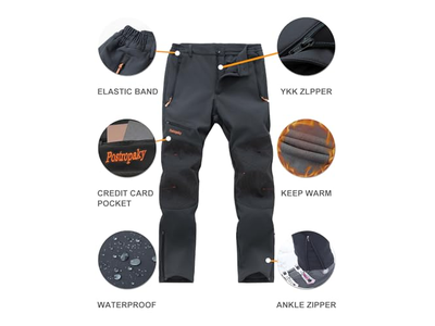 Mens Hiking Snow Ski Pants Waterproof