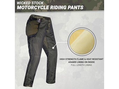 Mens Motorcycle Pants-CE Level 2 Armor