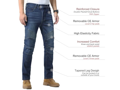 Motorcycle Pants Motocross Riding Jeans