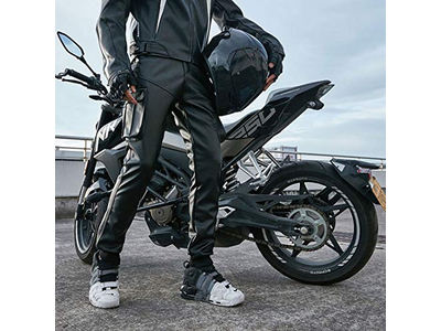 Motorcycle Workwear PU Faux Leather Cargo Pants