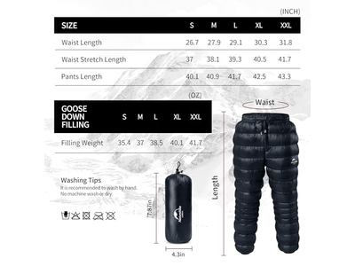 Pants Men's Women's Puffy Pants